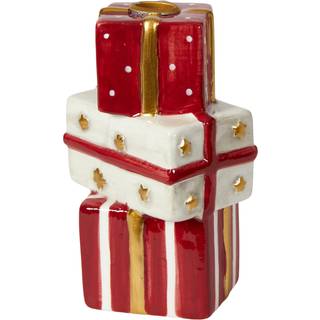 Lysestage til kertelys gaver rød