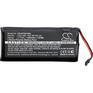 Nintendo HAC-015, 3.7V, 450mAh batteri