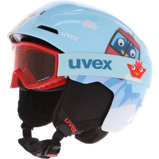 Uvex Viti Set, skihjelm + skibriller, junior, lyseblå