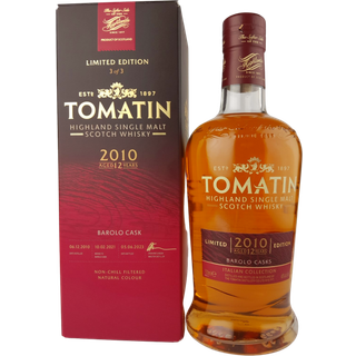 Tomatin Italian Collection 2010 Barolo Casks Aged 12 Years 46%alc 70cl