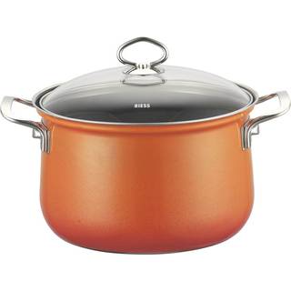 Riess Nouvelle Corall Fleischtopf 16 cm /1,5 L - Emaille - Rot