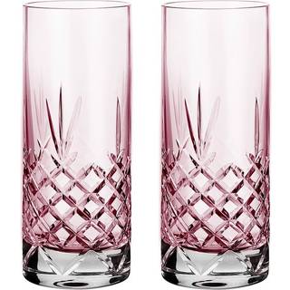 Vandglas - Frederik Bagger - Crispy Highball Topaz, Pink - 2 stk.