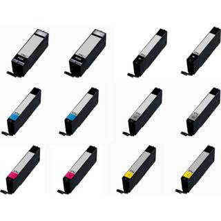 Kompatible blækpatroner Canon PGI 570 / CLI 571 XL - 0372C001, 12 stk. rabatpakke 176 ml
