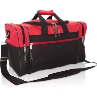 Blank duffle taske duffel taske i sort og r?d gymnastiksal