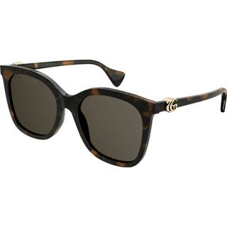 Gucci Kvinde Gucci GG1071S 002 Solbriller Acetat Havana Brun Cat Eye