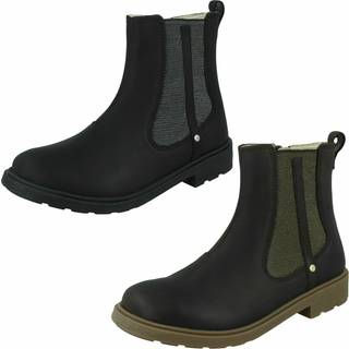 Clarks Clarks Black Standard Fit (F) Older Girls Astrol Orin Boots