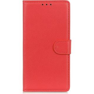 Nokia XR21 Litchi Læder Flip Cover m. Pung - Rød