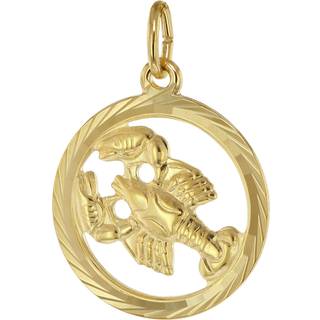 trendor 39000-07 Sternzeichen Krebs 333 Gold Anhänger Ø 16 mm