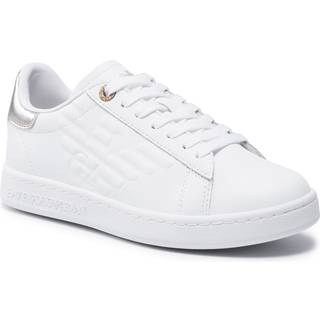 EA7unisex. X8X001_XCC51 Classic Cc læder sneakers hvid (39 1/3), Fast, Blonder, Casual