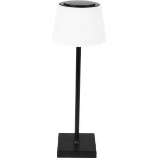 Gregoir genopladelig LED-bordlampe, mat sort, højde 38 cm, CCT