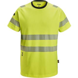 Snickers High-Vis T-shirt 2539 klasse2, gul, XL 25396600007