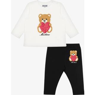 Moschino Kids Baby cotton-blend top and leggings set - multicoloured - M 36