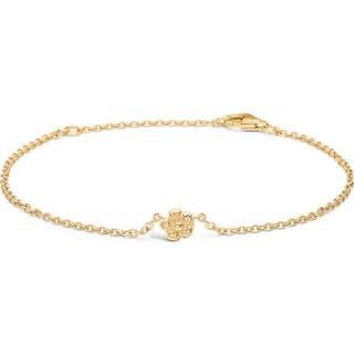 Blossom forgyldt armbånd med blomst, 17+3 cm