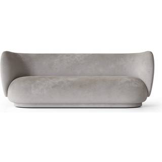 Rico Sofa 3 - Faded Velvet - Concrete