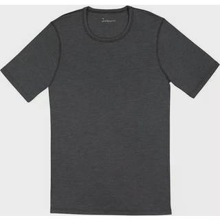 T-shirt til mænd i mørkegrå uld-silke