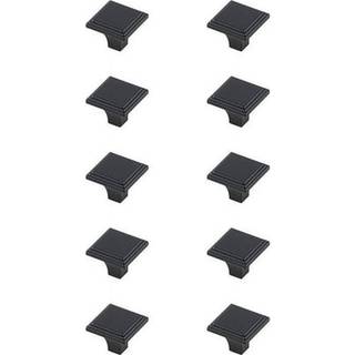 Wilow 1 """" Matte Black Square Knob Multipack (S?t p? 10)