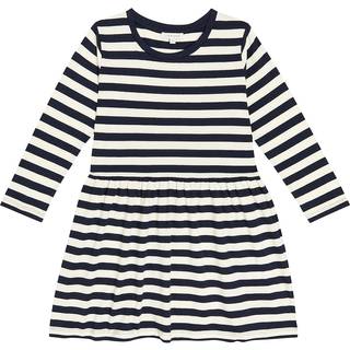 Liewood Lima striped cotton jersey dress - blue - Y 10