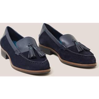White Stuff White Stuff Blue Elba Leather Loafers