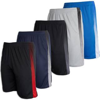 5 Pakke: Big Boys Girls Youth Clothing Knit Mesh Active Athletic Performance Basketball Fodbold Lacrosse Tennis ?velse Summer Gym Golf Running Te