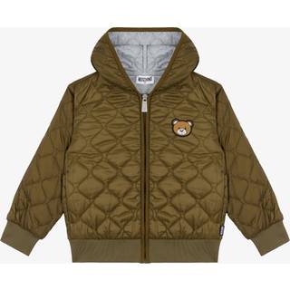 Moschino Kids Teddy Bear quilted jacket - green - Y 12
