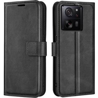 SKALO Xiaomi 13T/13T Pro Premium Wallet Flip Cover - Sort