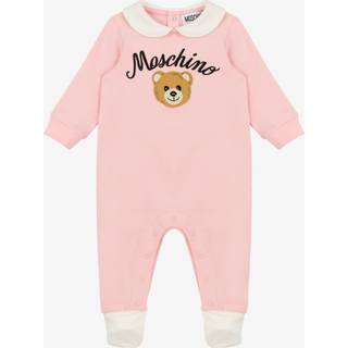 Moschino Kids Baby Teddy Bear cotton-blend jersey onesie - pink - M 12-18