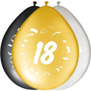 8er Pack Luftballons Zahl 18
