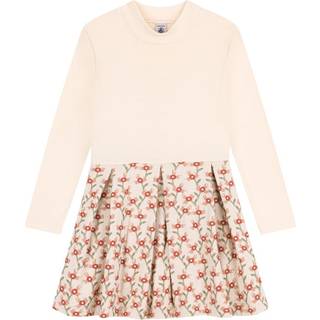 Petit Bateau Blomstret Kjole Cremefarvet 4 Y  Creme  4 år  kvinde