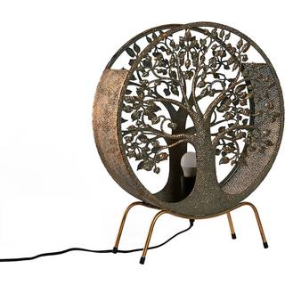 Bordlampe Home ESPRIT Gylden Metal 50 W 220 V 40 x 13 x 49 cm