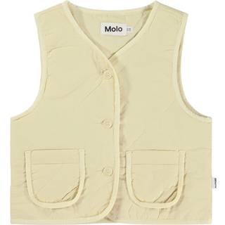 Molo Harriet Vest Pearled Ivory 158/164 cm  Hvid  158/164 cm  kvinde