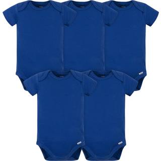 Gerber Baby 5 Pack Onesies Multi-Packs Bundle Interlock 180 GSM Blue 18 m?neder