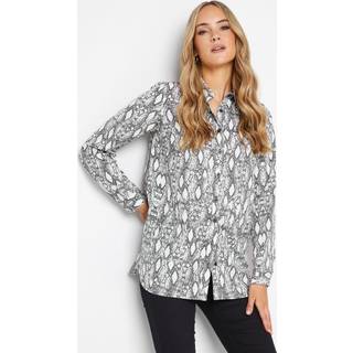 Lts Tall Grey Snake Print Shirt 22-24 Lts | Tall Women's Shirts & Blouses