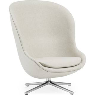Normann Copenhagen Hyg Lænestol med Drejestel Høj Aluminium/Grå LDS16