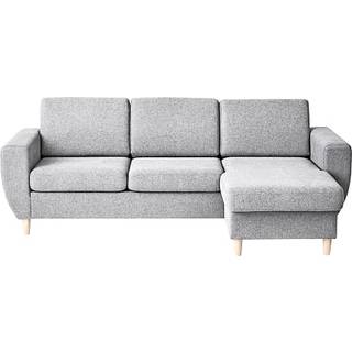 Rom Nordic vendbar sofa m. chaiselong - lysegrå