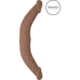 RealRock Double Dong 14 - dobbelt dildo (36 cm) - mørk natur