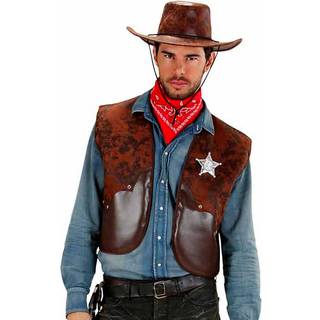 Cowboy Weste braun L/XL