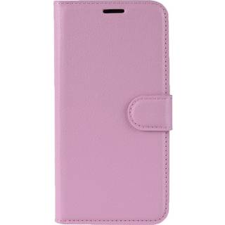 Samsung Galaxy A71 Litchi Læder Cover m. Pung - Lyserød