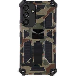 Samsung Galaxy A54 (5G) Hybrid Håndværker Bagside Cover m. Kickstand & Magnet - Army Grøn