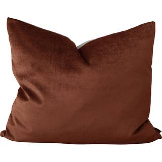 Mimou Focus Recycling Linen/velvet Pude 50x60 Cm - Pyntepuder & Betræk Polyester Rustrød - CUL855