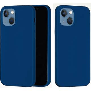 iPhone 15 Liquid Silikone Bagside Cover - Mørkeblå