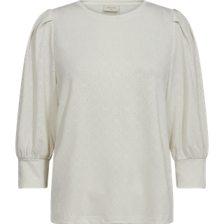 Freequent Bluse - Blond - Off. White