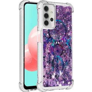 Samsung Galaxy A32 (5G) Shockproof Plastik Cover - Lilla Drømmefanger - Glimmer