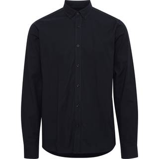 Solid Val Oxford Stretch Shirt LS Black