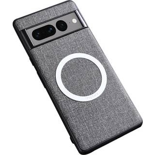 Google Pixel 8 Pro Plastik Bagside Cover m. Ru Tekstur - MagSafe Kompatibel - Grå
