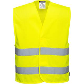 MeshAir hi-vis vest med 2 bånd - Gul (Størrelse: L/XL)