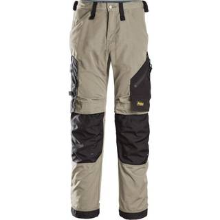 Snickers Workwear 6310 LiteWork Håndværkerbukser Khaki/Sort Kaki/sort
