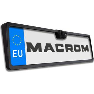 Macrom backkamera med nummerplåtshållare