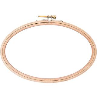 Stickring oval 14,8x22,5cm - Natur