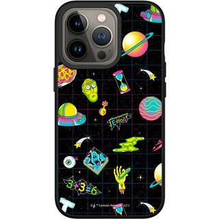 iPhone 13 Pro RhinoShield SolidSuit Håndværker Cover m. Rick and Morty - Space Pattern
