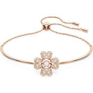Idyllia Armband, Glücksklee, Weiß, Roségold-Legierungsschicht